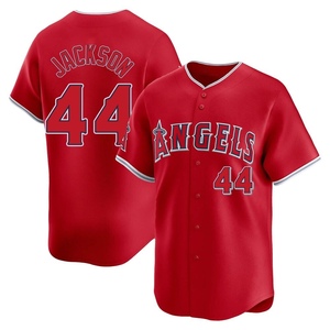 Men's Los Angeles Angels of Anaheim Reggie Jackson Limited Red Alternate Jersey