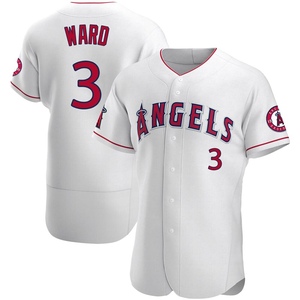 Nike Youth Los Angeles Angels Taylor Ward #3 White Cool Base Home Jersey