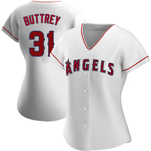 Women's Los Angeles Angels of Anaheim Ty Buttrey Authentic White Home Jersey