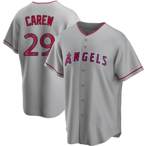 Angels branded hockey jersey worn by #29 Rod Carew for Honorary